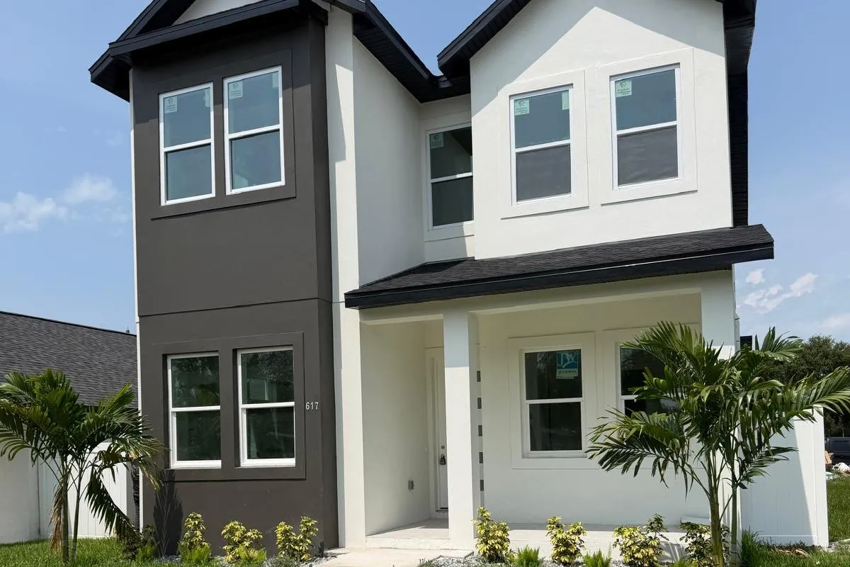 Completed two-story home built by Dreamway from the ground up