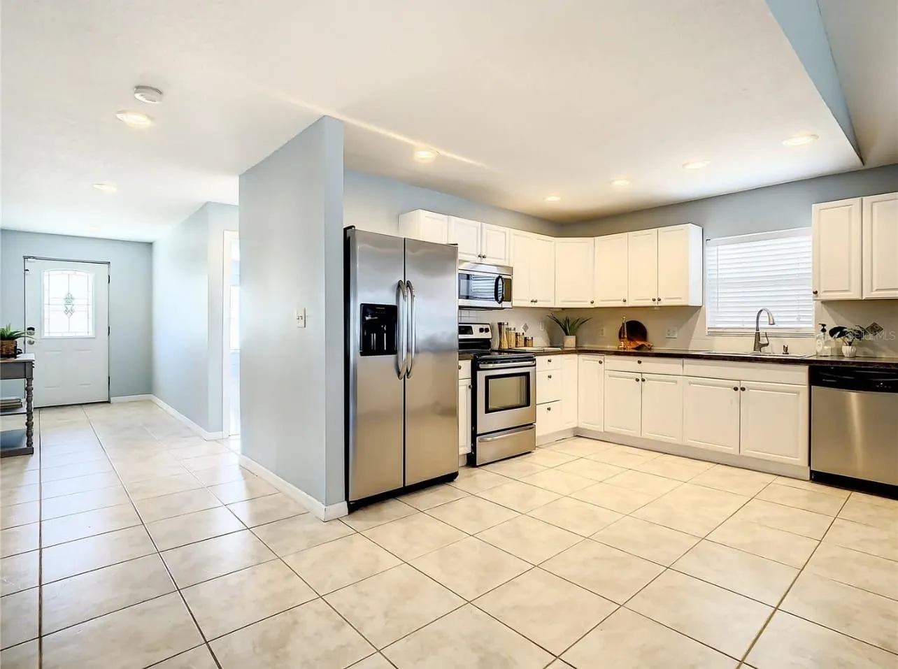 Kitchen, From the Living Room before the renovation